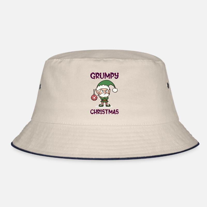 Grumpy Christmas Elf Bucket Hat
