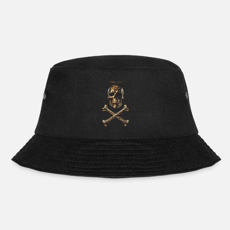 Schädelknochen - Bucket Hat - Schwarz