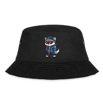 Wolf Winter - Bucket Hat - black - Front - Lela (165cm)