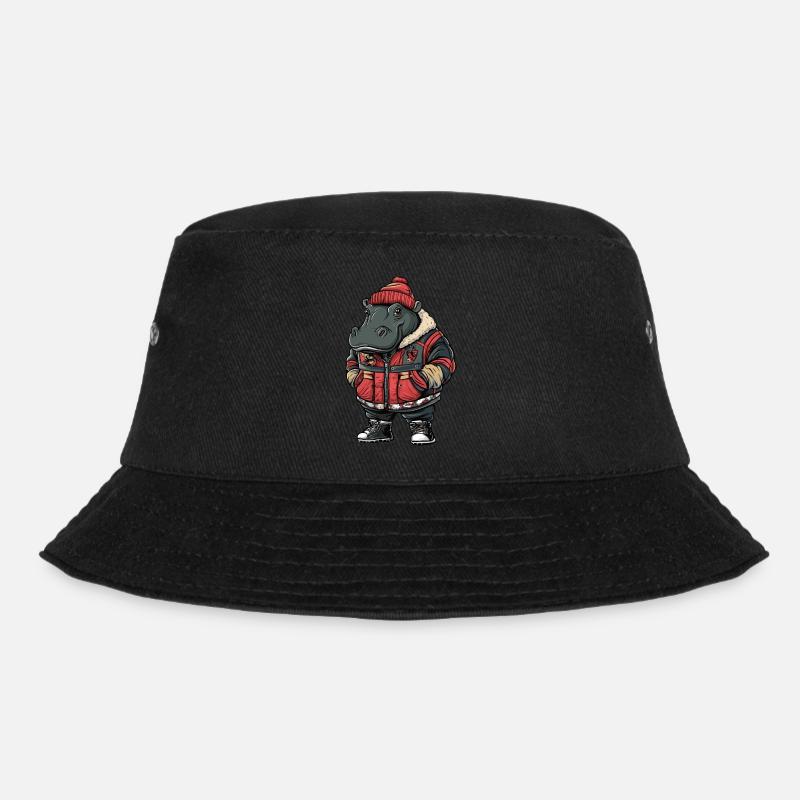 Mode d’hiver hippopotame - Bob - noir