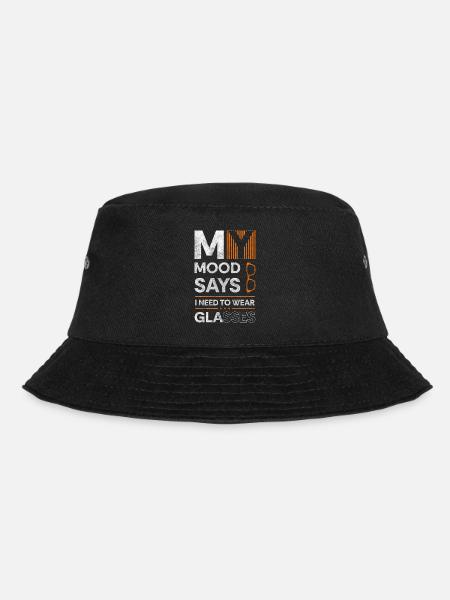 Brille Optiker Student - Bucket Hat - Schwarz