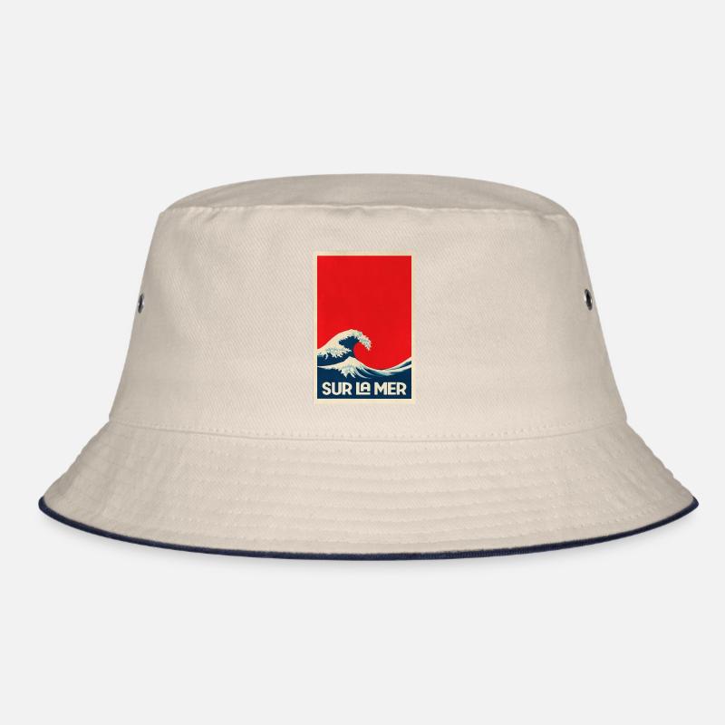 Sur La Mer Wave Bucket Hat