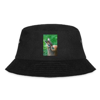 Kirk's dik-dik (auf Deutsch Kirk-Dikdik Zwergrüssel - Bucket Hat - Schwarz - Vorne - Lela (165cm)