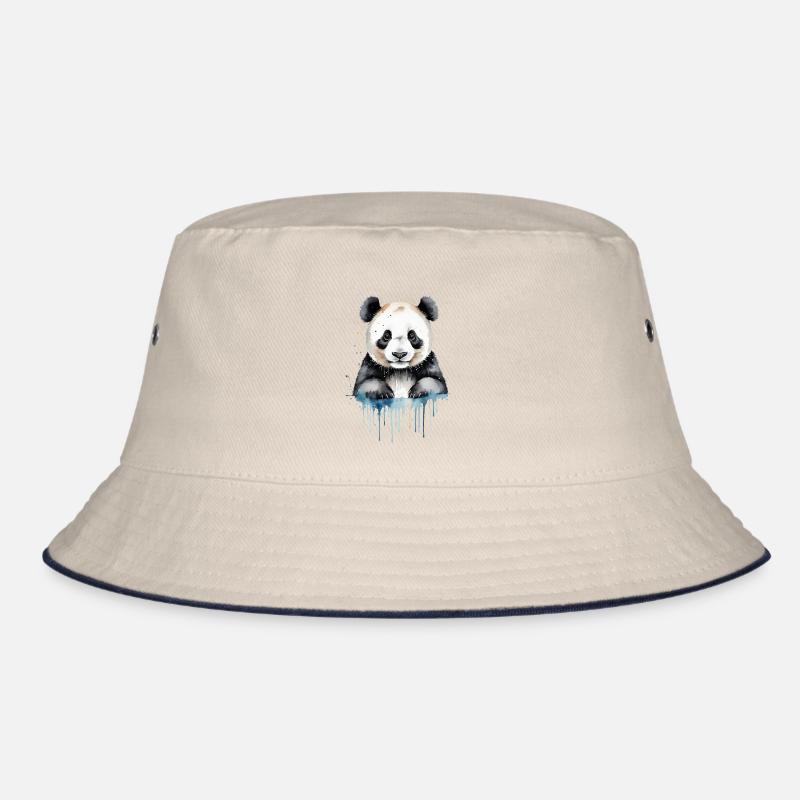 Verspieltes Panda Aquarell Bucket Hat