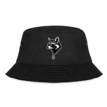 Hip Hop Waschbär - Bucket Hat - Schwarz - Vorne - Lela (165cm)