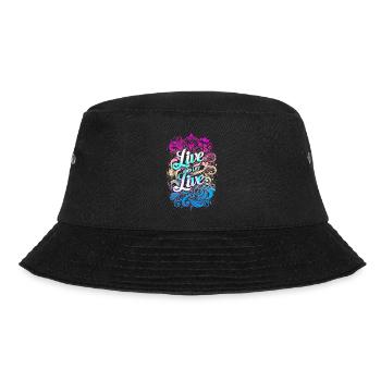 Live and Let Live - Vivre et laisser Vivre - Bucket Hat - black - Front - Lela (165cm)