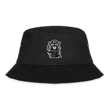 Raccoon Squat - Bucket Hat - Schwarz - Vorne - Lela (165cm)