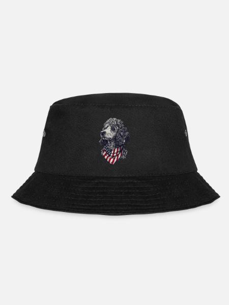 Pudel - Bucket Hat - Schwarz