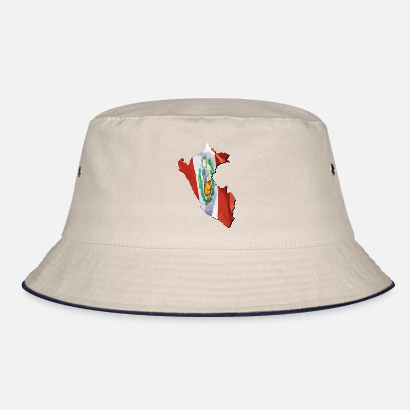 Drapeau du Pérou sur la carte du Pérou Bob