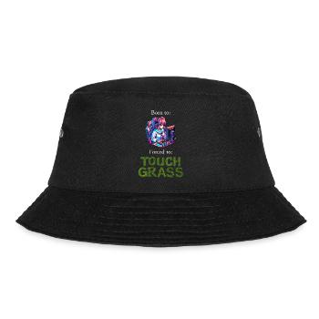 Gamergirl - Born To Game Forced To Touch Grass - Bucket Hat - black - Front - Lela (165cm)