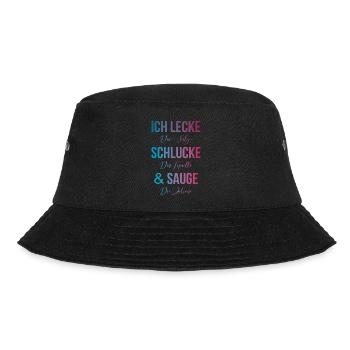 Tequila lecken schlucken saugen - Bucket Hat - Schwarz - Vorne - Lela (165cm)