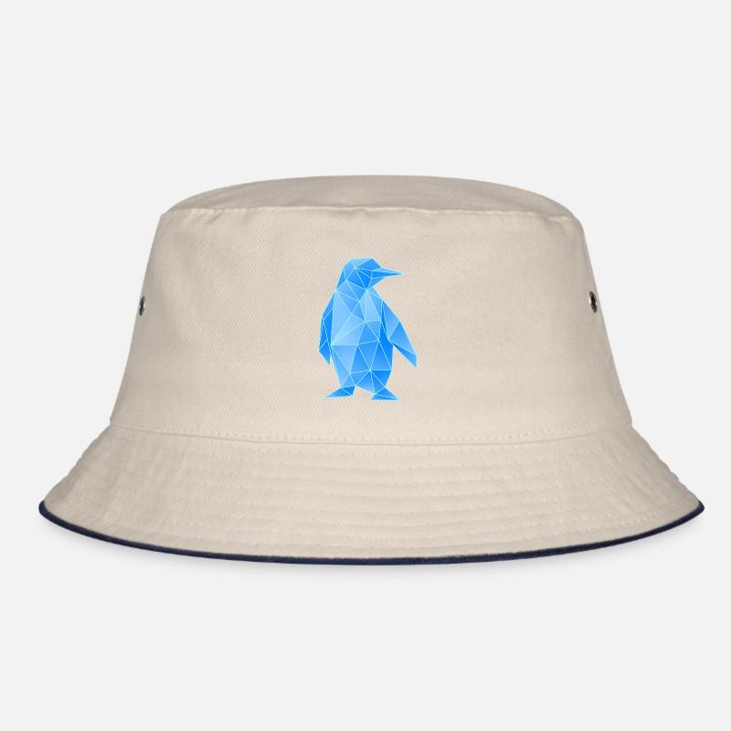 Diamond Penguin Geometric Design Bucket Hat