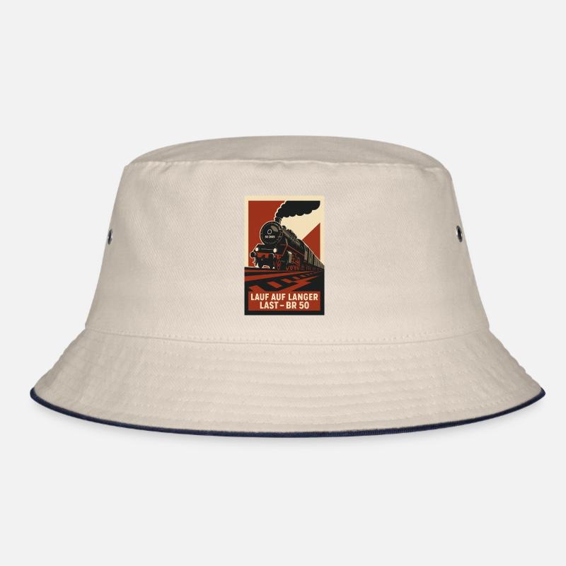 Railway Run on Long Load Freight Train Bucket Hat