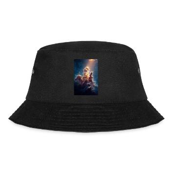 Heavenly Light Over Nebula Peaks - Bucket Hat - black - Front - Lela (165cm)