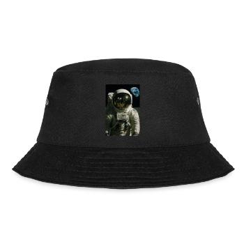 Mondlandung Hoax Konzeptkunst - Bucket Hat - Schwarz - Vorne - Lela (165cm)