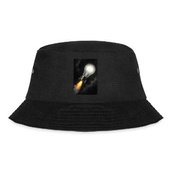 Raketengetriebene Bright Idea - Bucket Hat - Schwarz - Vorne - Lela (165cm)