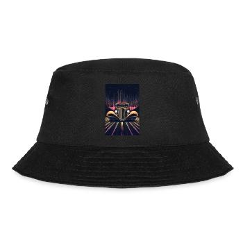 Retro Ride Through Neon Nights - Bucket Hat - black - Front - Lela (165cm)