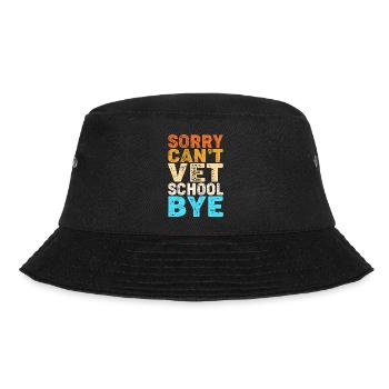 Tierarzt Tiermedizin Veterinär Tierärztin - Bucket Hat - Schwarz - Vorne - Lela (165cm)