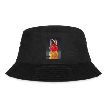 Transparent German Gummy Bear - Bucket Hat - black - Front - Lela (165cm)