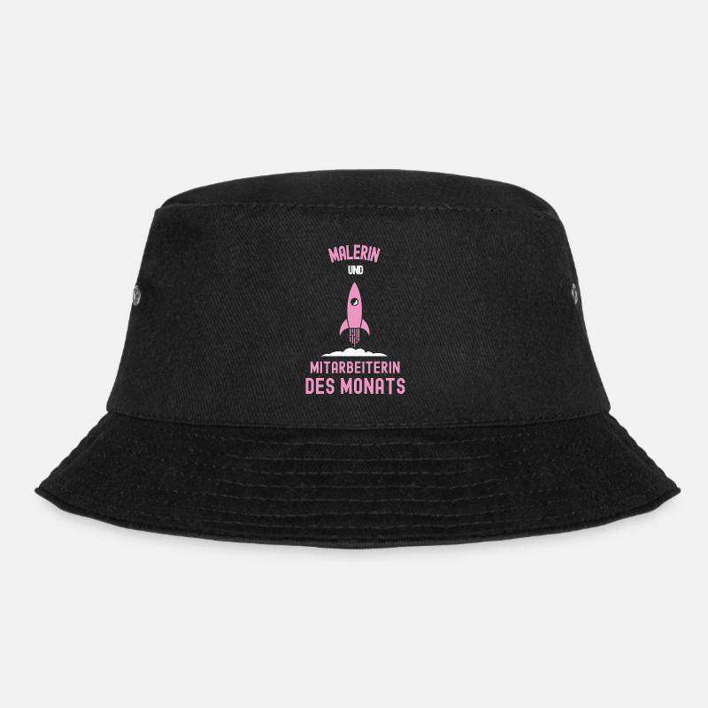Beste Malerin Mitarbeiterin des Monats Malerei - Bucket Hat - Schwarz