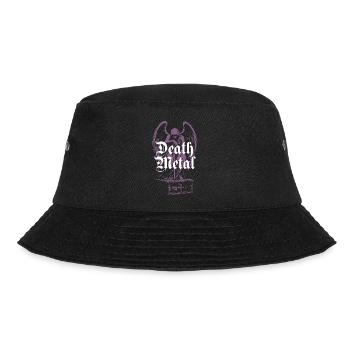 Dark Angel mit Death Metal Gothic T-Shirt Design - Bucket Hat - Schwarz - Vorne - Lela (165cm)
