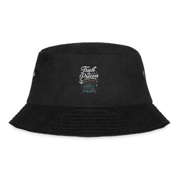 Trust_the_Process - Bucket Hat - black - Front - Lela (165cm)