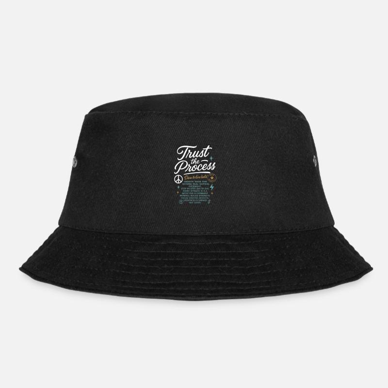 Trust_the_Process - Bucket Hat - Schwarz