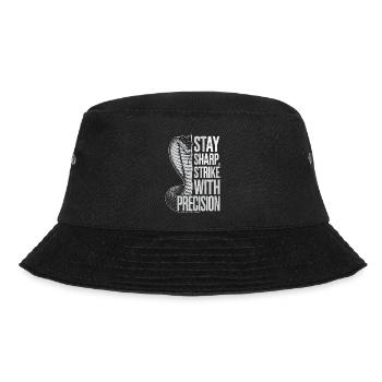 Cobra mit Präzisionszitat - Bucket Hat - Schwarz - Vorne - Lela (165cm)