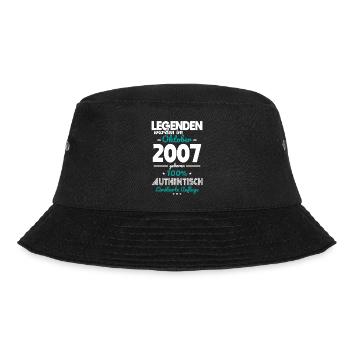 18th Birthday - Legends were made in October 2007 - Bucket Hat - black - Front - Lela (165cm)