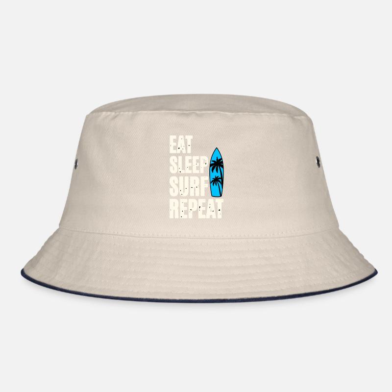 Eat Sleep Surf Repeat Bucket Hat