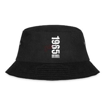 60. Geburtstag Original Oktober Jahrgang 1965 - Bucket Hat - Schwarz - Vorne - Lela (165cm)
