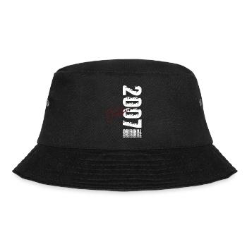 18. Geburtstag Original Oktober Jahrgang 2007 - Bucket Hat - Schwarz - Vorne - Lela (165cm)