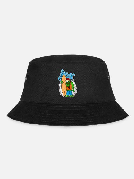 Beach Boy Surfer Monster - Bucket Hat - Schwarz