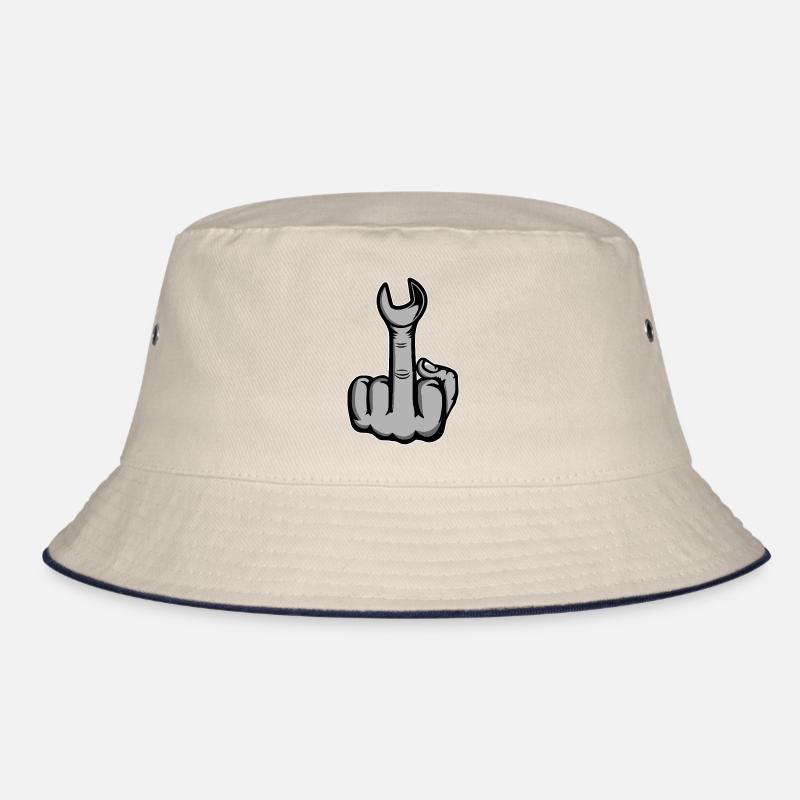 Middle Finger Stinker Finger Wrench Bucket Hat