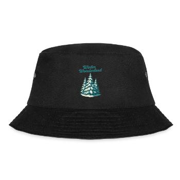 Winter Wunderland Tannen - Bucket Hat - Schwarz - Vorne - Lela (165cm)