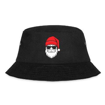 Cool Santa with beard and sunglasses - Bucket Hat - black - Front - Lela (165cm)