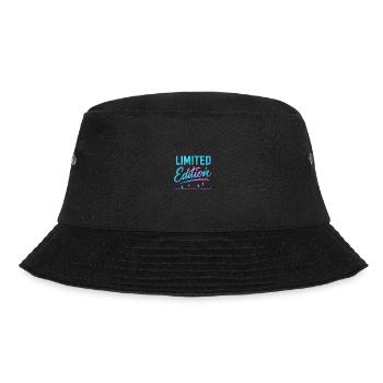 Limitierte Edition Neon Glanz - Bucket Hat - Schwarz - Vorne - Lela (165cm)