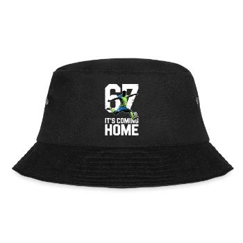 67 – Fußball - Bucket Hat - Schwarz - Vorne - Lela (165cm)