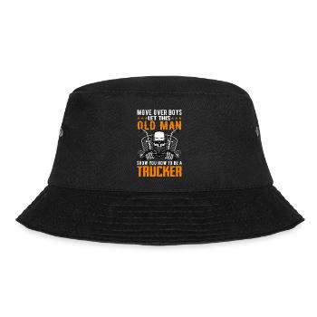 Lkw Fahrer - Bucket Hat - Schwarz - Vorne - Lela (165cm)