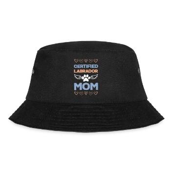 Zertifizierte Labrador Mama - Bucket Hat - Schwarz - Vorne - Lela (165cm)