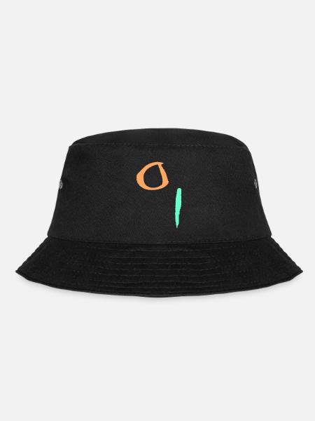 Minimal Abstrakt - Bucket Hat - Schwarz