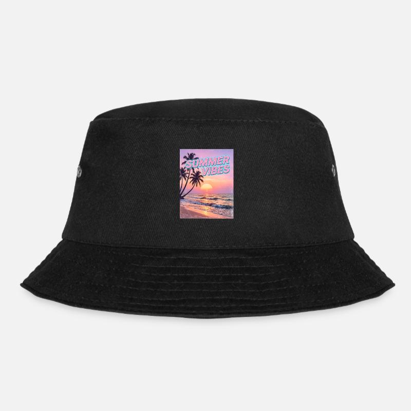 Summer Vibes Retro Sunset Beach - Bob - noir