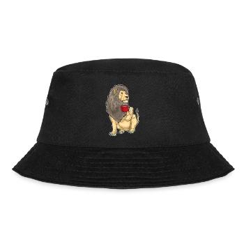 Lion Coffee Mug - Bucket Hat - black - Front - Lela (165cm)