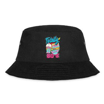Retro Back to the 80s Vintage Design - Bucket Hat - black - Front - Lela (165cm)