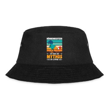 Hühnerflüsterer Huhn Hühnerhalter Hühner - Bucket Hat - Schwarz - Vorne - Lela (165cm)