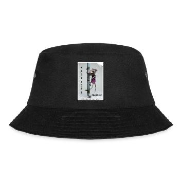 Karriereleiter Ratte Karikatur - Bucket Hat - Schwarz - Vorne - Lela (165cm)