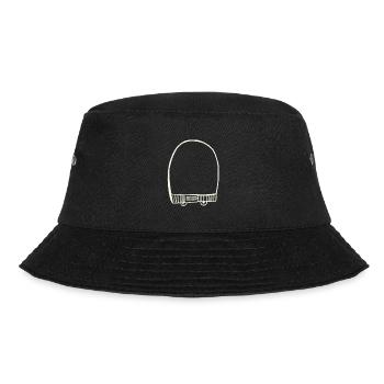 White cap - Bucket Hat - black - Front - Lela (165cm)