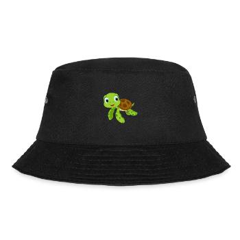 Baby water turtle - Bucket Hat - black - Front - Lela (165cm)