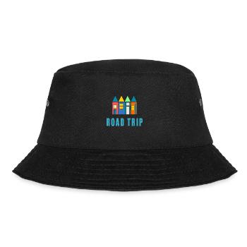 LEBEN SIE DEN URLAUB. FERIEN. SCHÖNE FERIEN - Bucket Hat - Schwarz - Vorne - Lela (165cm)