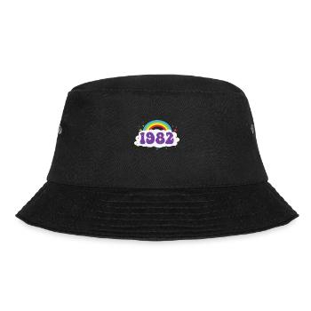 1982 Rainbow - Bucket Hat - Schwarz - Vorne - Lela (165cm)